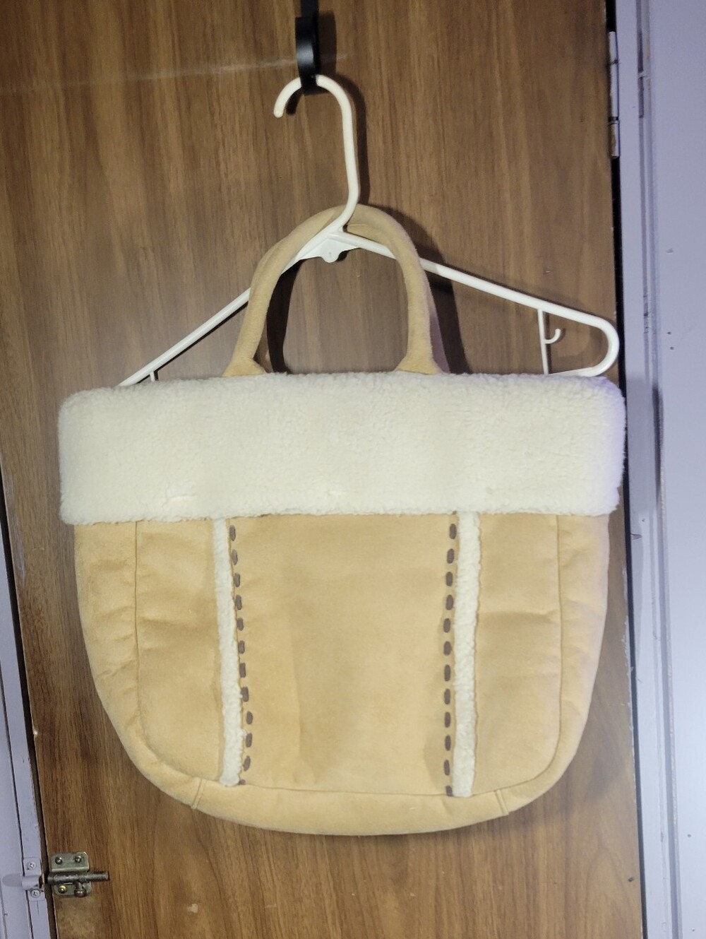 Vintage Gap faux Suede Shearling Tote Bag - Women